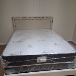 Brand New Queen Bed Frame With Mattress & Box Spring Today 🚨 Only $349 🚨 Ready For Delivery 🚚 