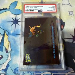 TOPPS POKEMON THE MOVIE 2000 49 WAS THIS TRIP REALLY NECESSARY? FOIL