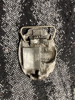 Vintage Metal Shield Badge with Belt Clip