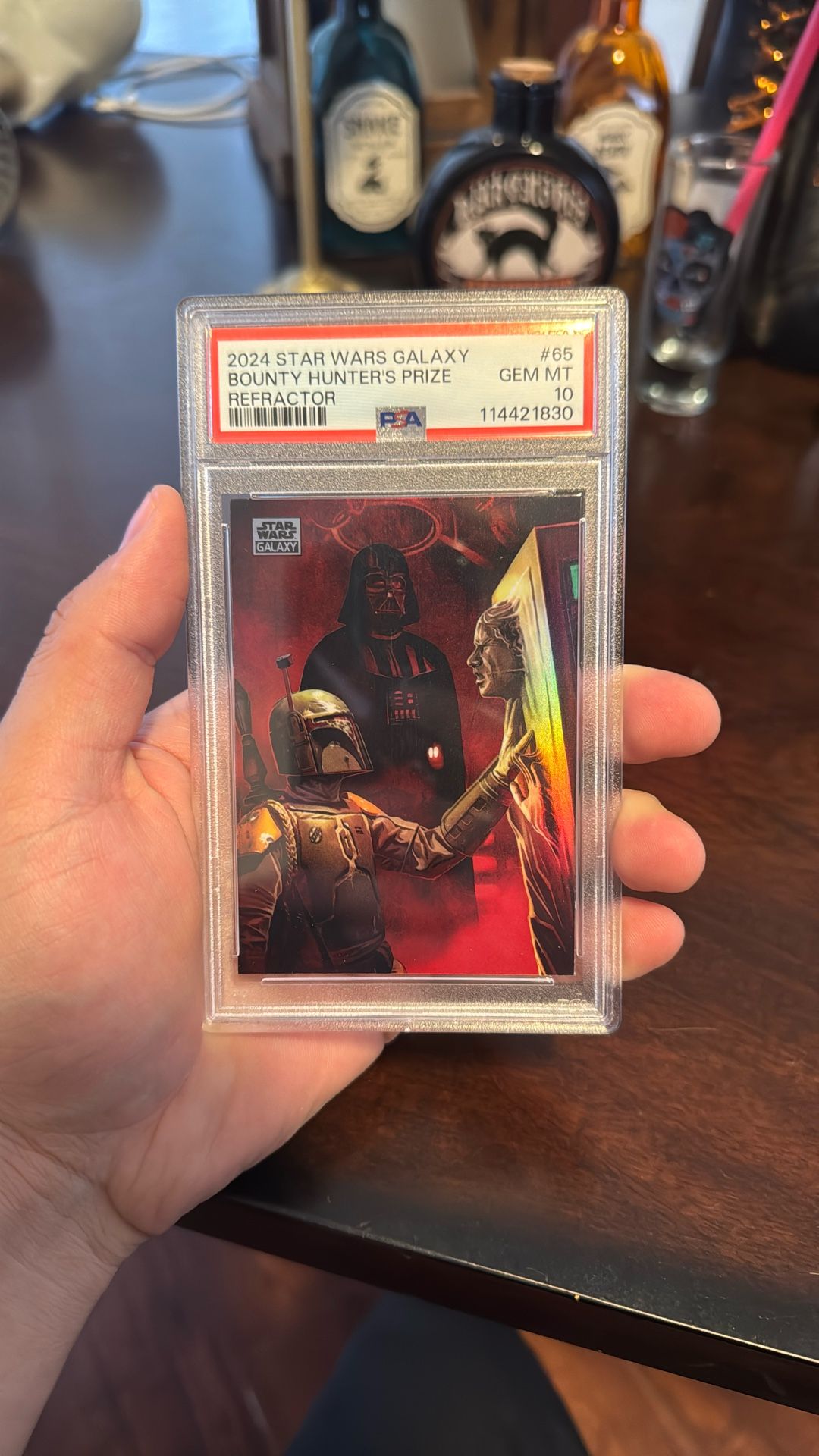 2024 Star Wars Topps Chrome Galaxy Bounty Hunters Prize PSA 10