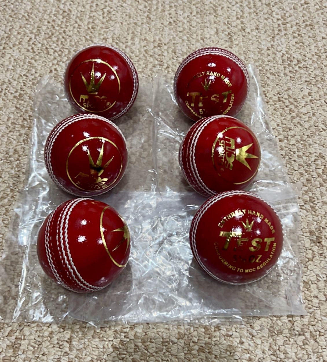 MIDS TEST LEATHER BALL - RED