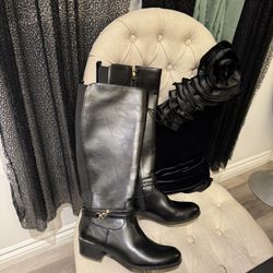 Black Knee High Boots 