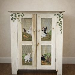 Hand Painted Cabinet 