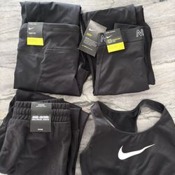 Nike, Calvin Klein and Garage Exercise pants, Nike Sports Bra and Calvin Klein Sports Bras