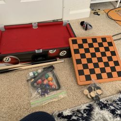 kids pool and checker