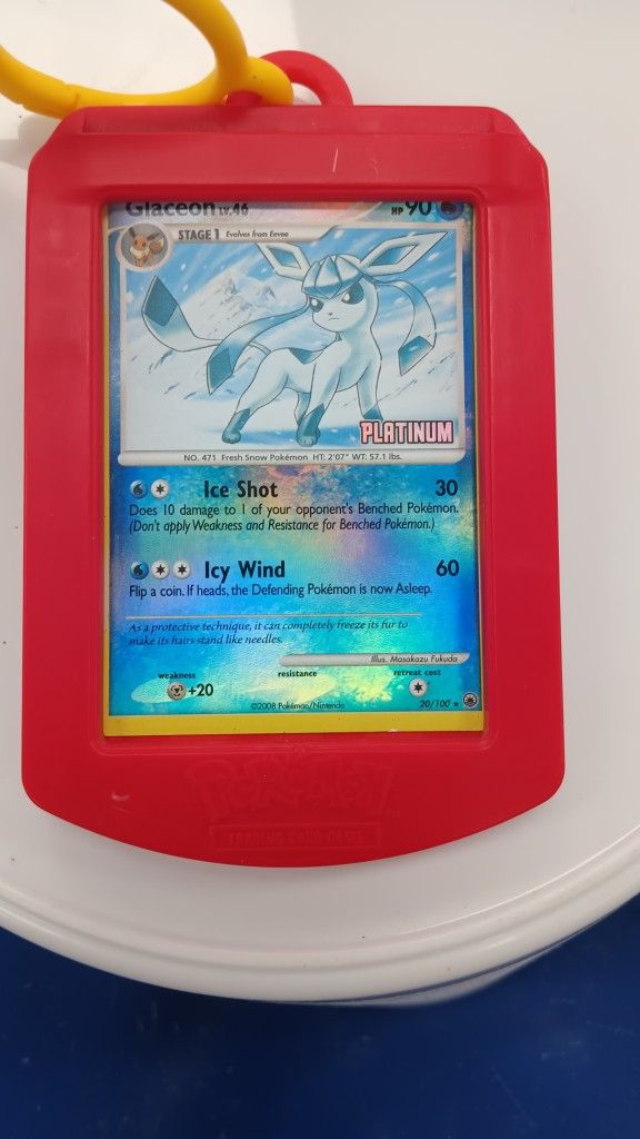 Glaceon 20/100 Reverse Holo Rare MISCUT Legends Awakened Pokemon Card