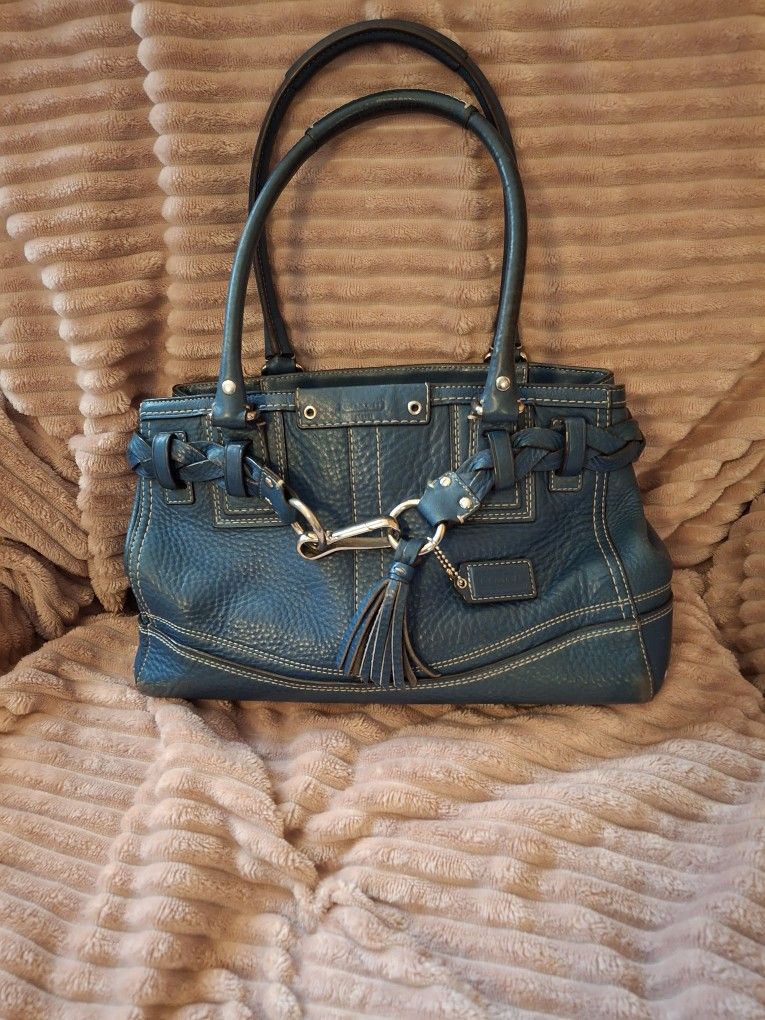 Blue Coach Purse