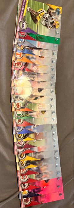 24 of 1st bowman college football cards