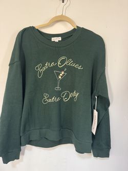Wildfox Extra Dirty Bailey Green Sweatshirt