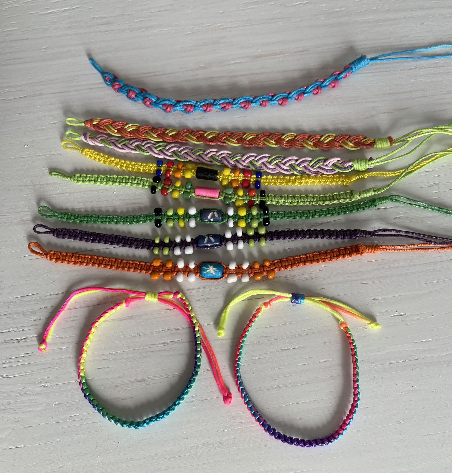 Friendship Bracelets Assorted Colors And Styles