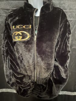 Black Velour Gucci Jacket 