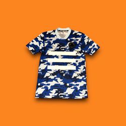 Adidas Tango Digital Urban blue Camo Soccer Football Training Jersey 