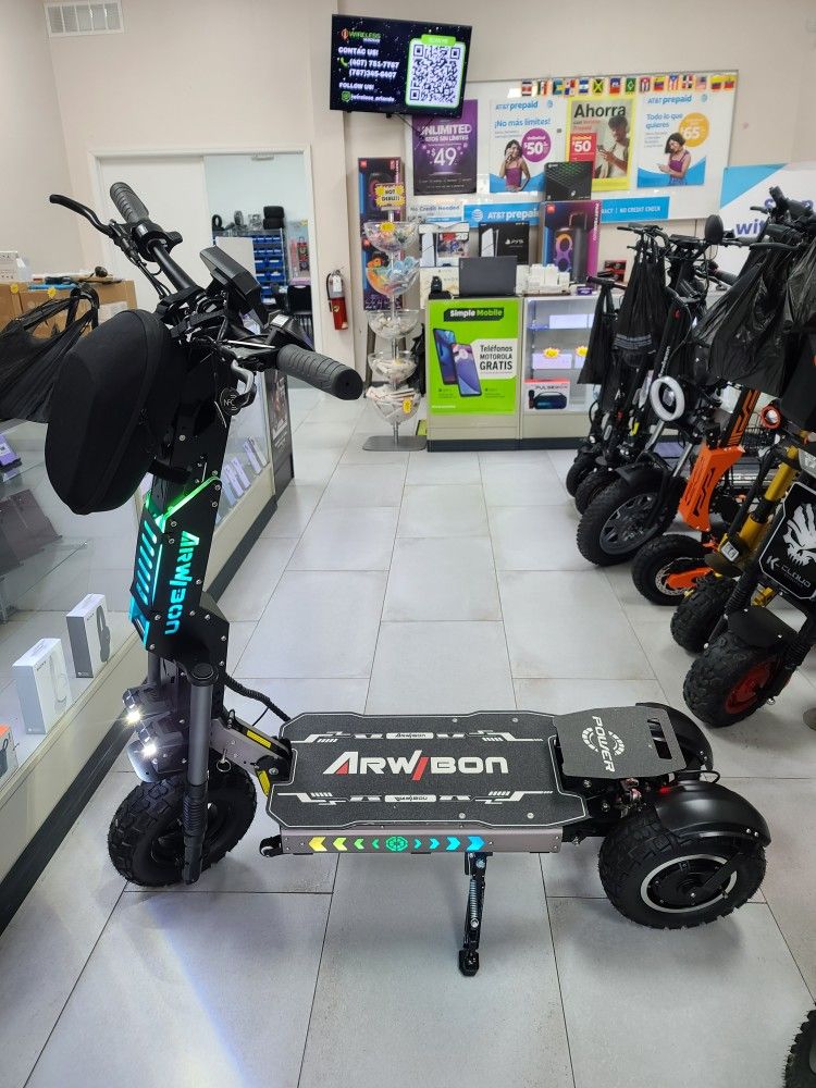Arwibon MT30 Electric Scooter 40MPH! Finance For $50 Down Payment!!