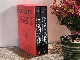 RARE FIND!!! The New Yorker Encyclopedia of Cartoons Two Volume Slipcased Set A Semi Serious A to Z Archive Hardcover