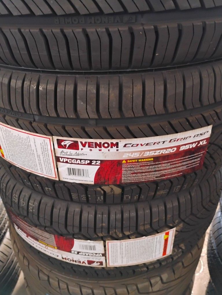 Set De Llantas Nuevas Venom Power 245 35 20
