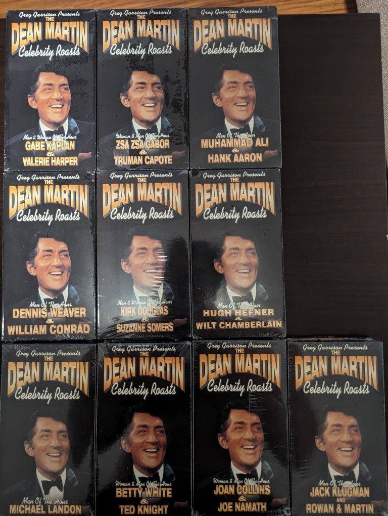 Dean Martin Celebrity Roasts Sealed VHS Tapes