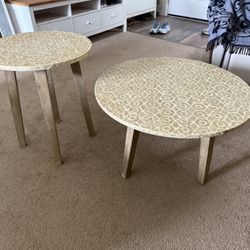 Pier 1 Mosaic Coffee Table And Side Table