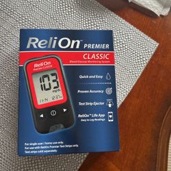 Un Opened Relion premiere Blood Glucose Monitor