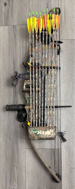 Hoyt Rebel XT Mystic Compound Bow and Arrows