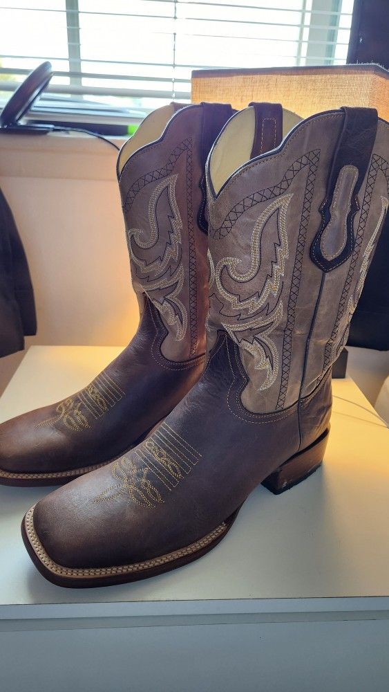 Arango, Cowboy Boots, Brown, 10.5