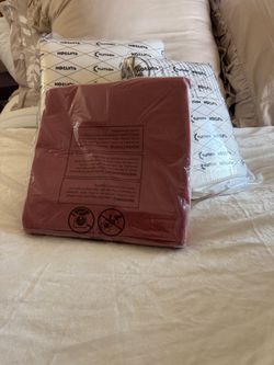 SUNROX Outdoor Patio Cushion Set of 1 Deep Seat & Back Burgundy 24x24 NWT