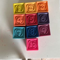 Soft stacking blocks for baby or toddler
