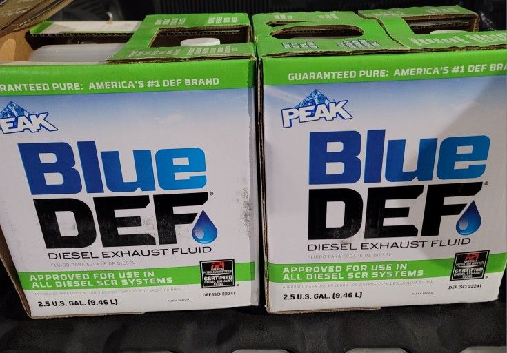 2 Brand New Sealed Blue DEF Bottles For Diesel Trucks $25 For Both