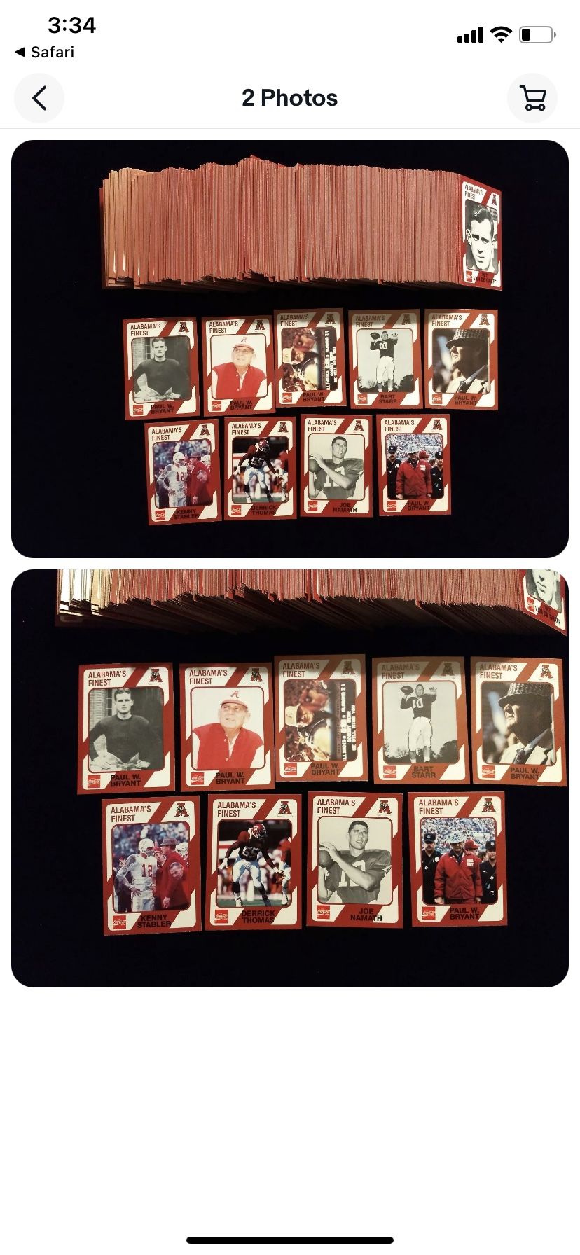 Alabama Football Finest 1989 Full Set