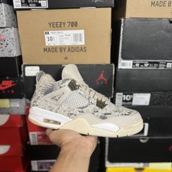 Jordan Snakeskin 4s size 8.5  USED But Clean 