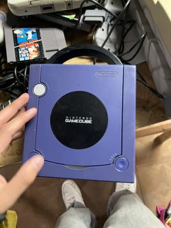 GameCube With Controller And Plugs