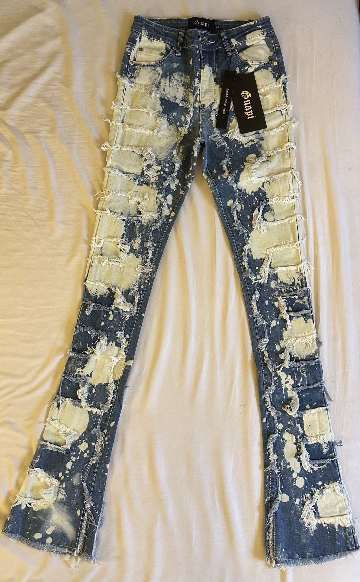 Guapi Bleached Jeans Size 28