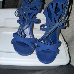 Blue Heels Size 11