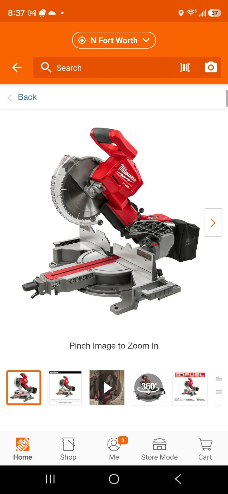 M18 FUEL 18V Lithium-Ion Brushless Cordless 10 in. Dual Bevel Sliding Compound Miter Saw (Tool-Only)