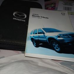 Mazda Tribute Owners Manual Book And Case