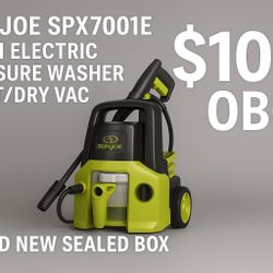 Sun Joe 2-in-1 Pressure Washer + Wet/Dry Vac – BRAND NEW SEALED – $100 or OBO