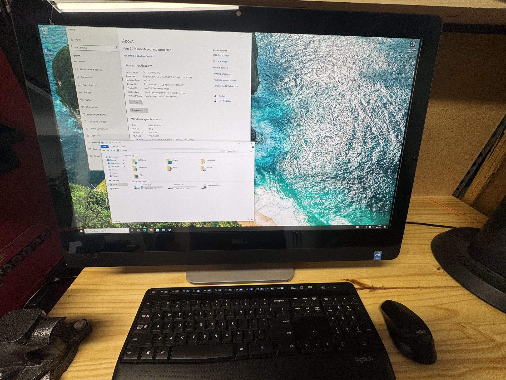 Dell XPS 27” All In One Touch Screen i7 500gb SSD