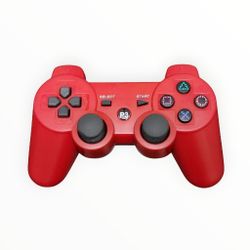 PS3 Playstation Wireless Bluetooth Game Controller Remote Red