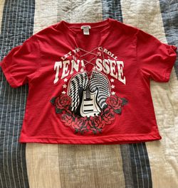 Red Tennessee Graphic T-Shirt