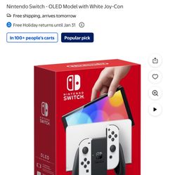 Nintendo Switch - OLED Model with White Joy-Con