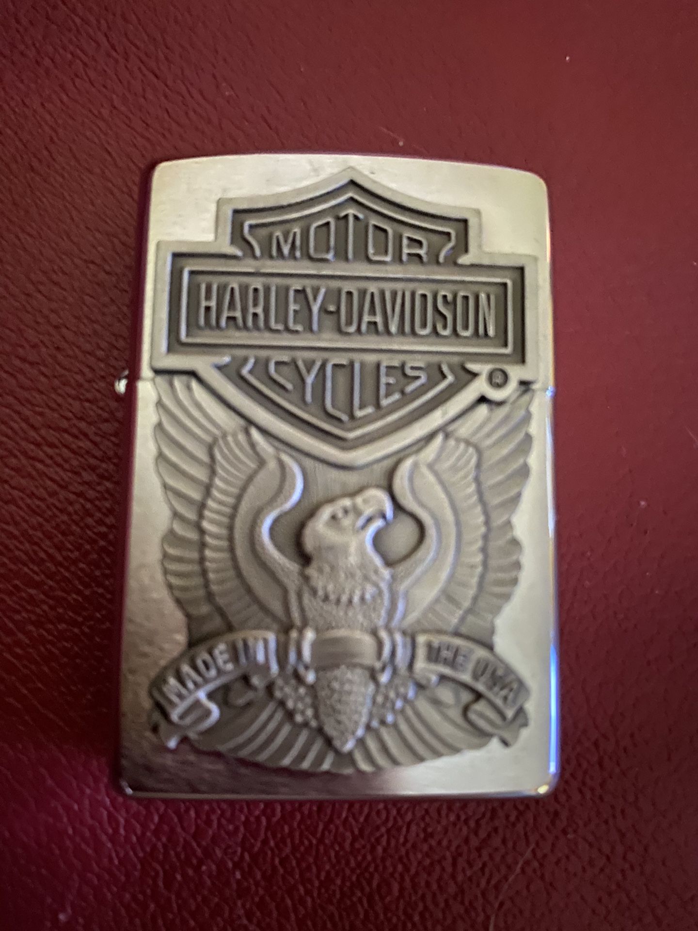 Genuine Harley Davidson Zippo Lighter New never used with embroidered name in back