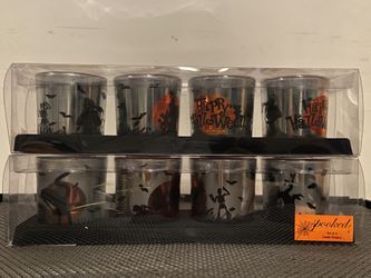 Halloween Designed Glass Candle Holders