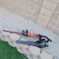 Hedge Trimmer And Leaf Blower Combo