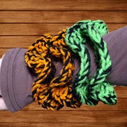 Handmade Crochet Halloween Themed Scrunchie