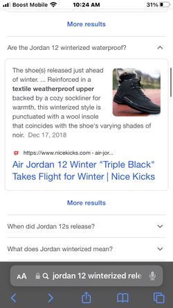 Winterized 12s release hot sale date 2018