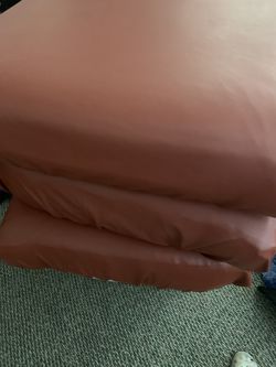 Rust Orange, Pleather Cushion Covers