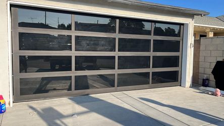 Modern Full-View Aluminum Glass Garage Door