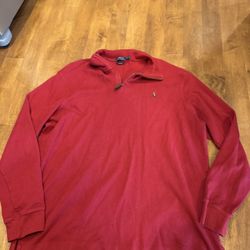 Men’s polo, Ralph Lauren quarter zip sweatshirt can ship if needed