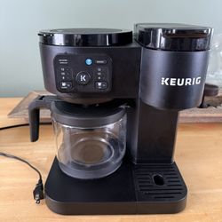 Keurig K-Duo Essentials, Hot & Iced Single-Serve K-Cup Pod Coffee Maker & Carafe, Black