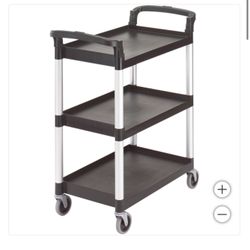 Cambro KD Service and Busing Cart, Black