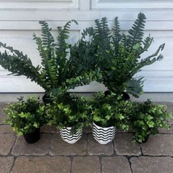 LOT Box Of Fake IKEA Plants & Vases Ikea & Michaels $100+ Value